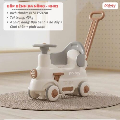 Bập bênh cho bé hình tô tô Pakey RH02