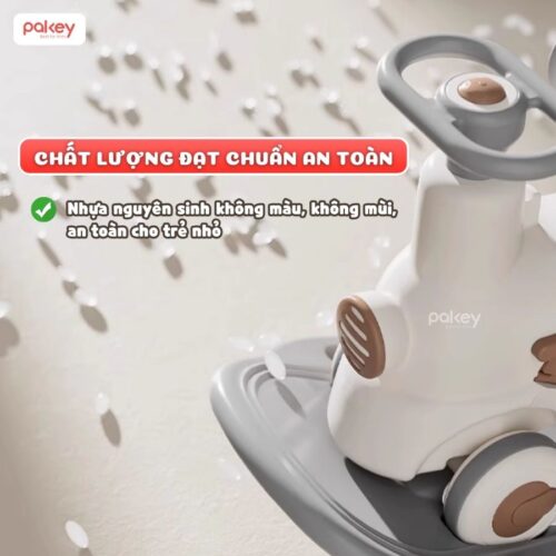 Bập bênh cho bé hình tô tô Pakey RH02