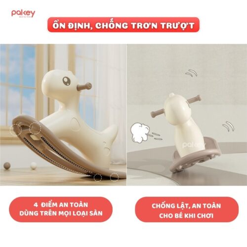 Ngựa bập bênh Pakey RH01 14 Bập bênh cho bé Pakey RH01