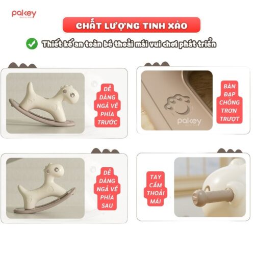 Ngựa bập bênh Pakey RH01 13 Bập bênh cho bé Pakey RH01