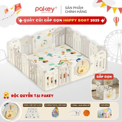 Quây cũi nhựa gấp gọn Happy Boat QN05