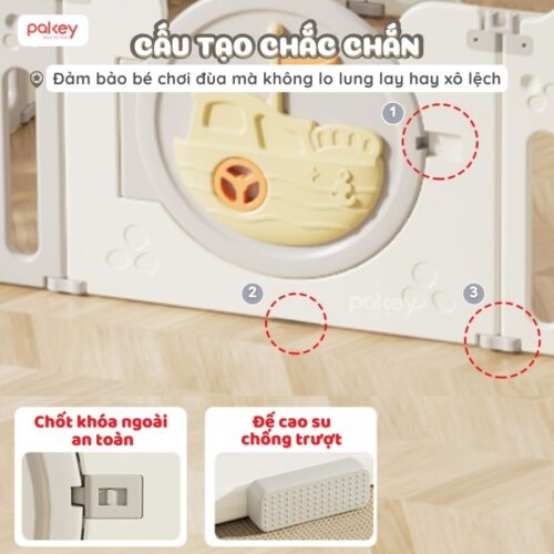 Quây cũi nhựa gấp gọn Happy Boat QN05 18 Quây cũi nhựa gấp gọn Happy Boat QN05