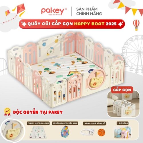 Quây cũi nhựa gấp gọn Happy Boat QN05 12 Quây cũi nhựa gấp gọn Happy Boat QN05