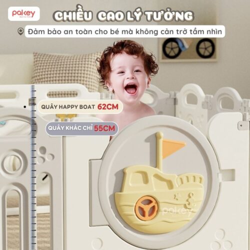 Quây cũi nhựa gấp gọn Happy Boat QN05 13 Quây cũi nhựa gấp gọn Happy Boat QN05