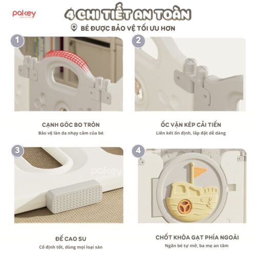 Quây cũi nhựa gấp gọn Happy Boat QN05 20 Quây cũi nhựa gấp gọn Happy Boat QN05