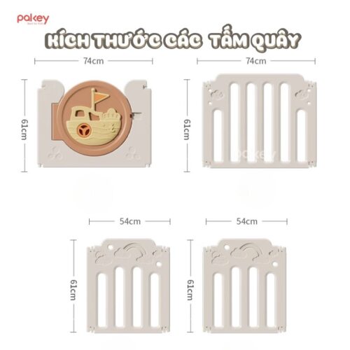 Quây cũi nhựa gấp gọn Happy Boat QN05 21 Quây cũi nhựa gấp gọn Happy Boat QN05