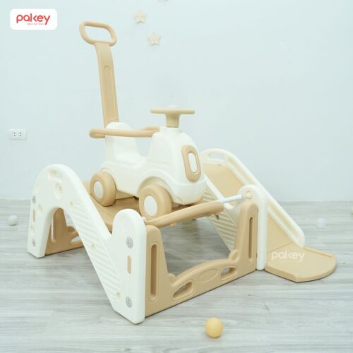Set bập bênh liên hoàn kèm cầu trượt RH04 43 Set vận động liên hoàn 6in1 cho bé Pakey