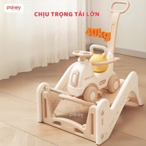 Set bập bênh liên hoàn kèm cầu trượt RH04 38 Set vận động liên hoàn 6in1 cho bé Pakey