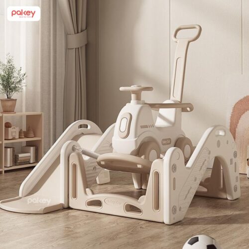 Set bập bênh liên hoàn kèm cầu trượt RH04 28 Set vận động liên hoàn 6in1 cho bé Pakey