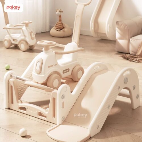 Set bập bênh liên hoàn kèm cầu trượt RH04 27 Set vận động liên hoàn 6in1 cho bé Pakey