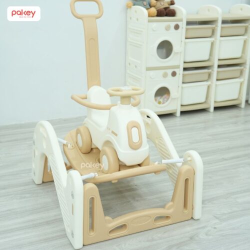Set bập bênh liên hoàn kèm cầu trượt RH04 42 Set vận động liên hoàn 6in1 cho bé Pakey