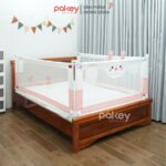 Thanh chắn giường Pakey S1 nâng cấp màu hồng