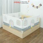 Thanh chắn giường G600-C màu trắng ghi
