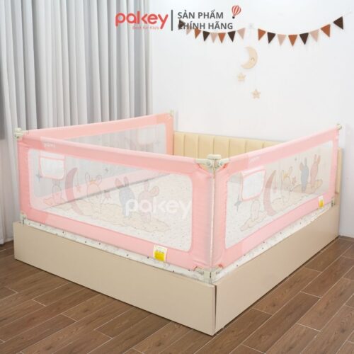 Thanh chắn giường Pakey SV1 Premium màu hồng