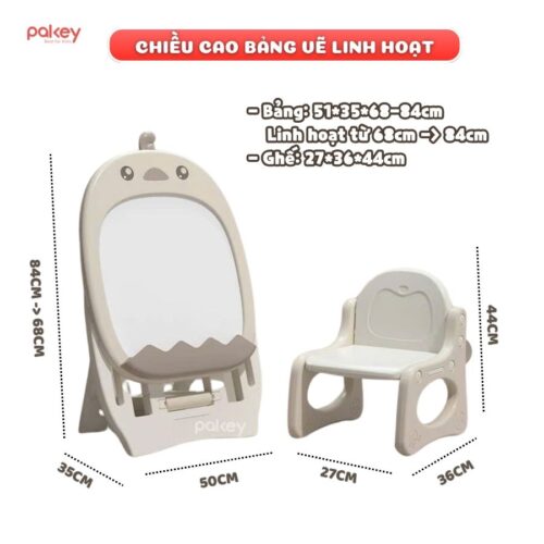 Bảng vẽ cho bé Pakey Gà Nâu