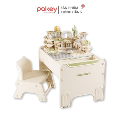 Bộ bàn ghế lego cho bé Pakey F22