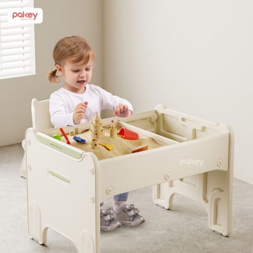 Bộ bàn học kết hợp bàn lego Pakey F22 17 Bộ bàn ghế lego cho bé Pakey F22