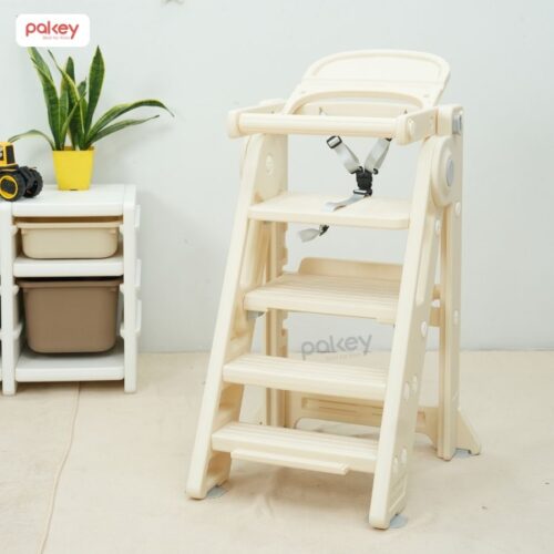 Ghế ăn dặm kiêm thang đứng bếp cho bé Pakey C003 24 Ghế tự lập 2in1 kiêm ghế ăn dặm Pakey C003