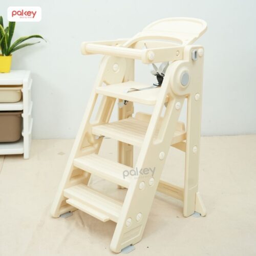 Ghế ăn dặm kiêm thang đứng bếp cho bé Pakey C003 25 Ghế tự lập 2in1 kiêm ghế ăn dặm Pakey C003
