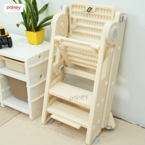 Ghế ăn dặm kiêm thang đứng bếp cho bé Pakey C003 26 Ghế tự lập 2in1 kiêm ghế ăn dặm Pakey C003