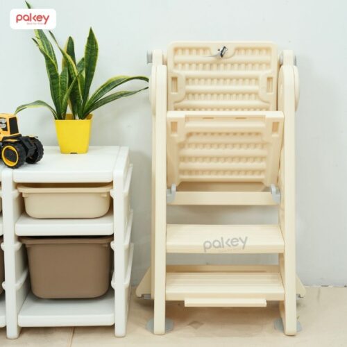 Ghế ăn dặm kiêm thang đứng bếp cho bé Pakey C003 27 Ghế tự lập 2in1 kiêm ghế ăn dặm Pakey C003