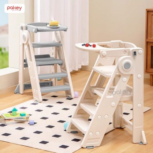 Ghế ăn dặm kiêm thang đứng bếp cho bé Pakey C003 14 Ghế tự lập 2in1 kiêm ghế ăn dặm Pakey C003