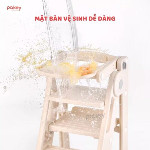 Ghế ăn dặm kiêm thang đứng bếp cho bé Pakey C003 17 Ghế tự lập 2in1 kiêm ghế ăn dặm Pakey C003