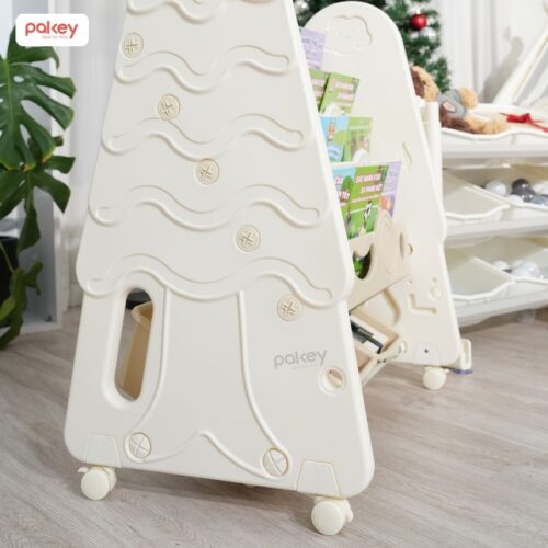 Giá sách cho bé hình cây thông Pakey GS04 41 Giá sách cho bé họa tiết cây thông Pakey GS04