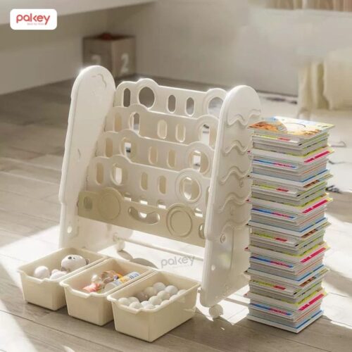 Giá sách cho bé hình cây thông Pakey GS04 29 Giá sách cho bé họa tiết cây thông Pakey GS04