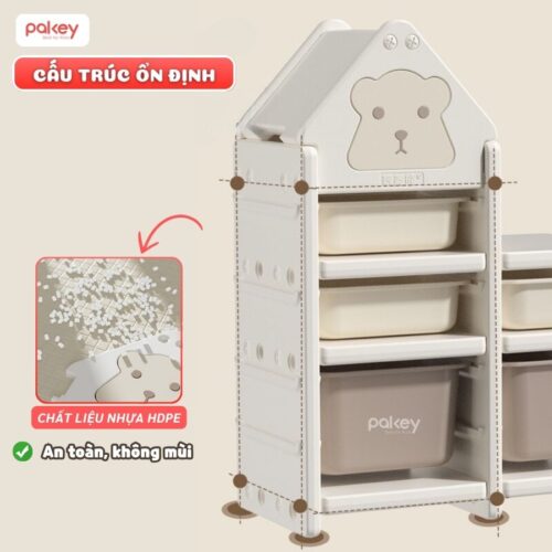 Kệ đựng đồ đa năng cho bé Pakey E001 22 Kệ đựng đồ đa năng cho bé Pakey E001