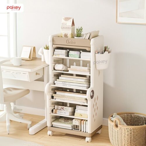 Kệ sách cho bé họa tiết cá sấu Pakey GS05