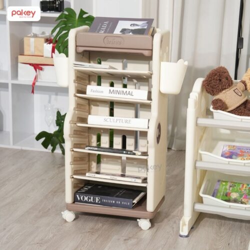 Kệ sách cho bé họa tiết cá sấu Pakey GS05