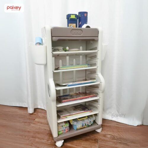 Kệ sách cho bé họa tiết cá sấu Pakey GS05