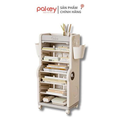 Kệ sách cho bé họa tiết cá sấu Pakey GS05