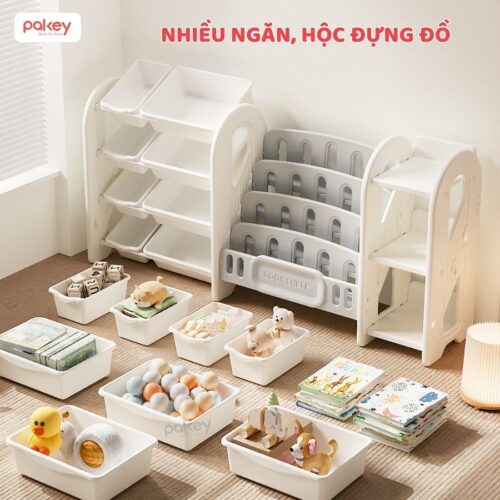 Kệ sách đa năng cho bé Pakey GS06-07-08 23 Kệ sách đa năng kiêm kệ đựng đồ cho bé