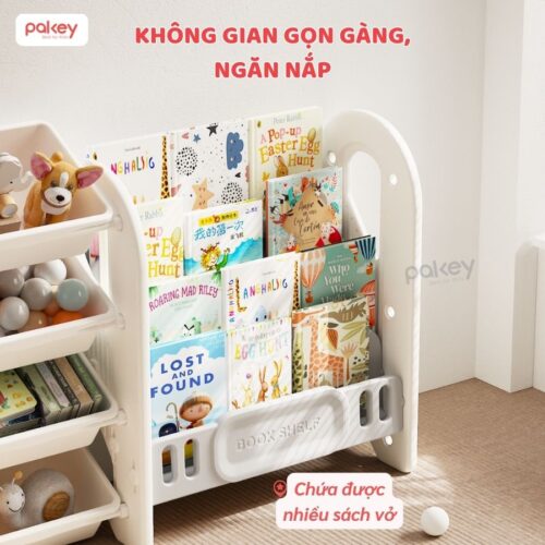 Kệ sách đa năng cho bé Pakey GS06-07-08 25 Kệ sách đa năng kiêm kệ đựng đồ cho bé