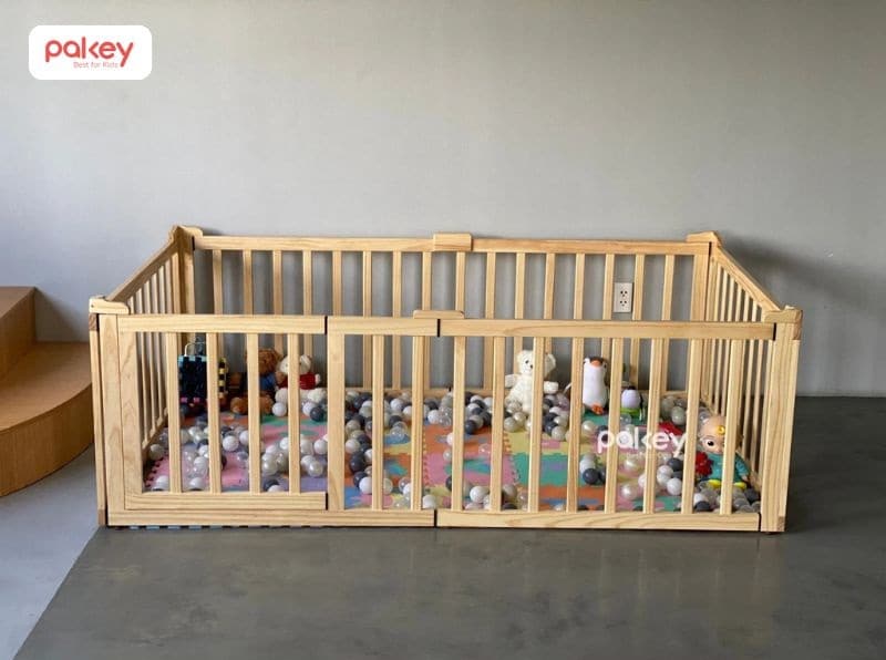10+ mẫu quây cũi gỗ cho bé đáng mua nhất 2025 18 Quây cũi gỗ cho bé