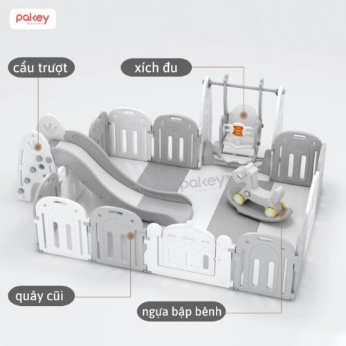 Quây cũi liên hoàn Pakey Vương Miện