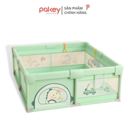 Quây cũi vải cho bé Pakey K1 màu xanh
