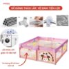 quây cũi vải cho bé Pakey K1 màu hồng