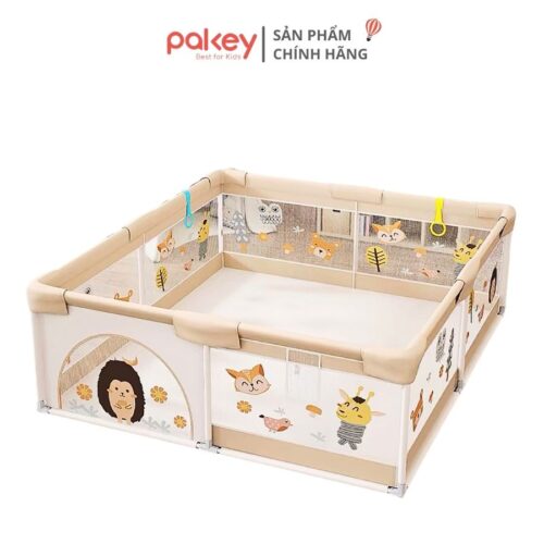 Quây cũi vải cho bé Pakey K1 màu be
