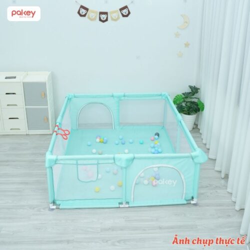 Quây cũi vải Pakey K2 - màu xanh