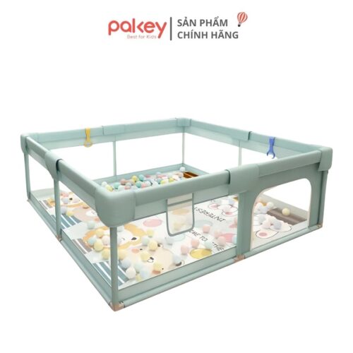 Quây cũi vải Pakey K2 - màu xanh