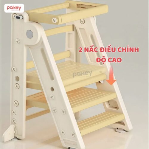 Thang tự lập đa năng cho bé Pakey C002 28 Thang kê chân tăng chiều cao cho bé - Pakey C002