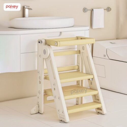 Thang tự lập đa năng cho bé Pakey C002 18 Thang kê chân tăng chiều cao cho bé - Pakey C002