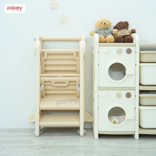 Thang tự lập đa năng cho bé Pakey C002 15 Thang kê chân tăng chiều cao cho bé - Pakey C002