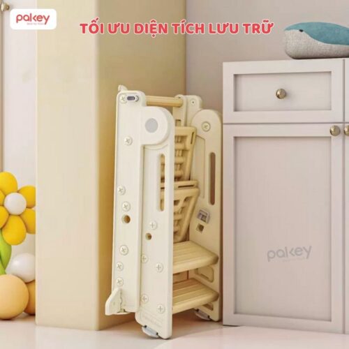Thang tự lập đa năng cho bé Pakey C002 22 Thang kê chân tăng chiều cao cho bé - Pakey C002