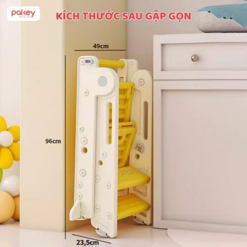 Thang tự lập đa năng cho bé Pakey C002 23 Thang kê chân tăng chiều cao cho bé - Pakey C002