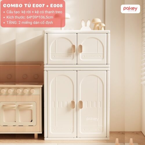 Tủ nhựa đựng đồ mini Pakey E007-E008 22 Tủ nhựa đựng đồ mini Pakey E007-E008