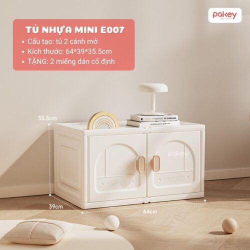 Tủ nhựa đựng đồ mini Pakey E007-E008 20 Tủ nhựa đựng đồ mini Pakey E007-E008
